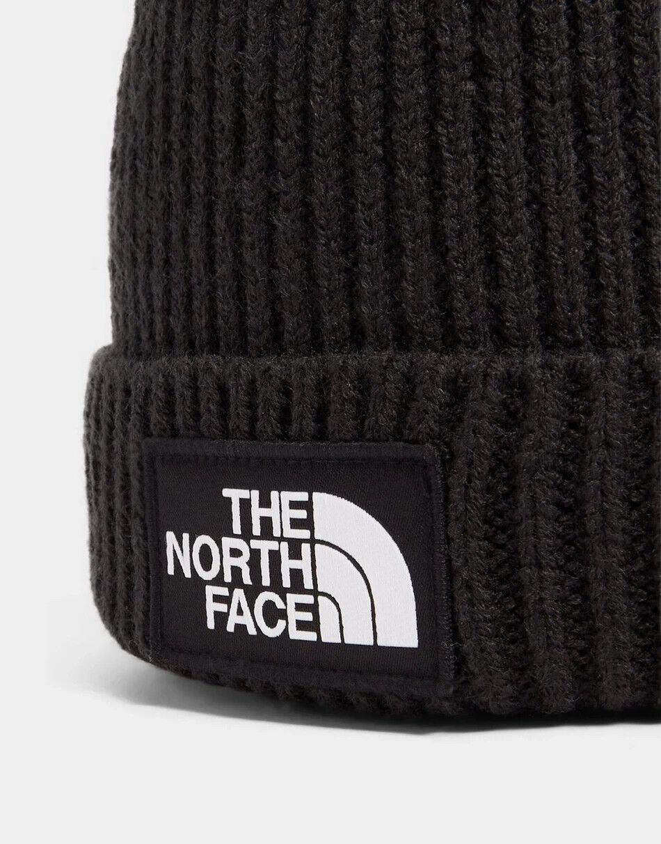 The North Face Logo Box Cuffed Beanie - Gentlemens Resale