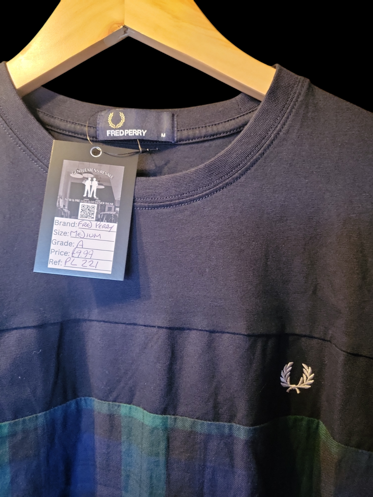 Pre-Loved Fred Perry round neck T Shirt - PL221