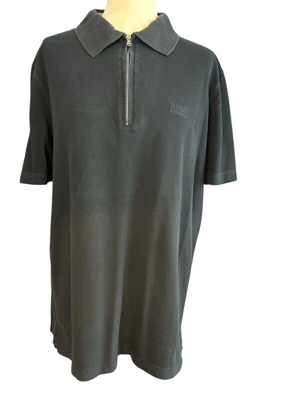 Pre Loved -Hugo Boss 1/4 zip Pima Cotton Polo Shirt (PL338)