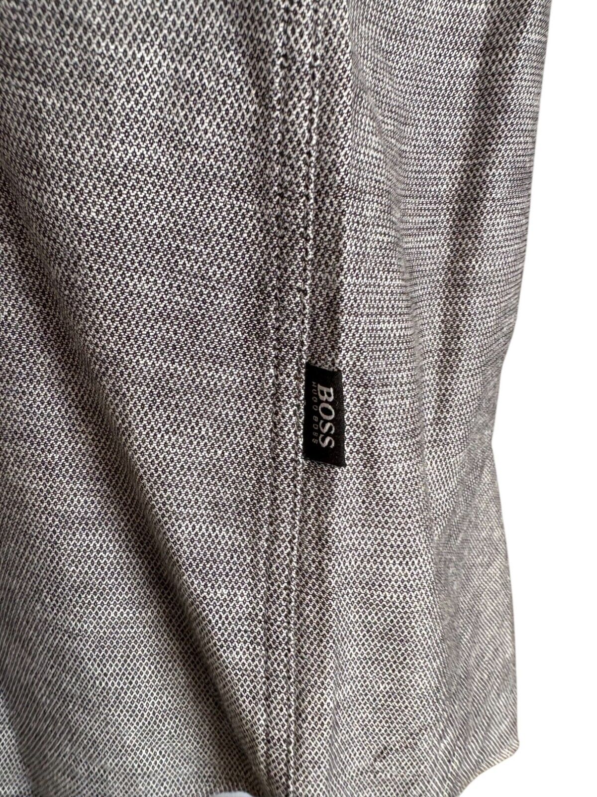 Pre Loved - Hugo Boss Long Sleeve Shirt - Slim Fit Cotton Linen (PL182)