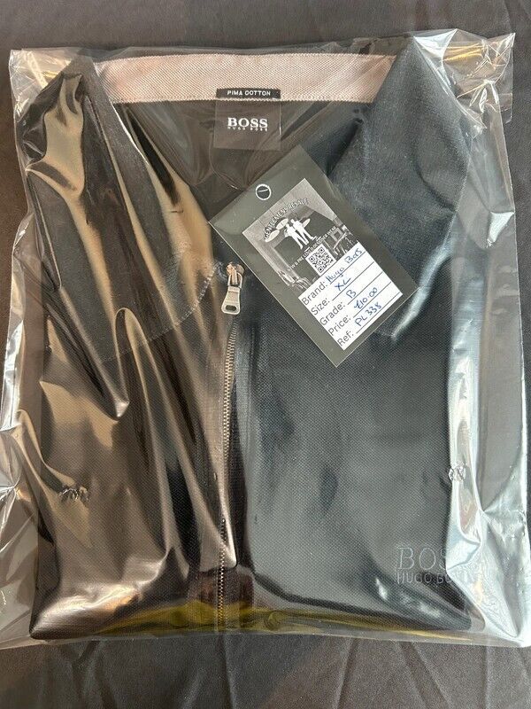 Pre Loved -Hugo Boss 1/4 zip Pima Cotton Polo Shirt (PL338)