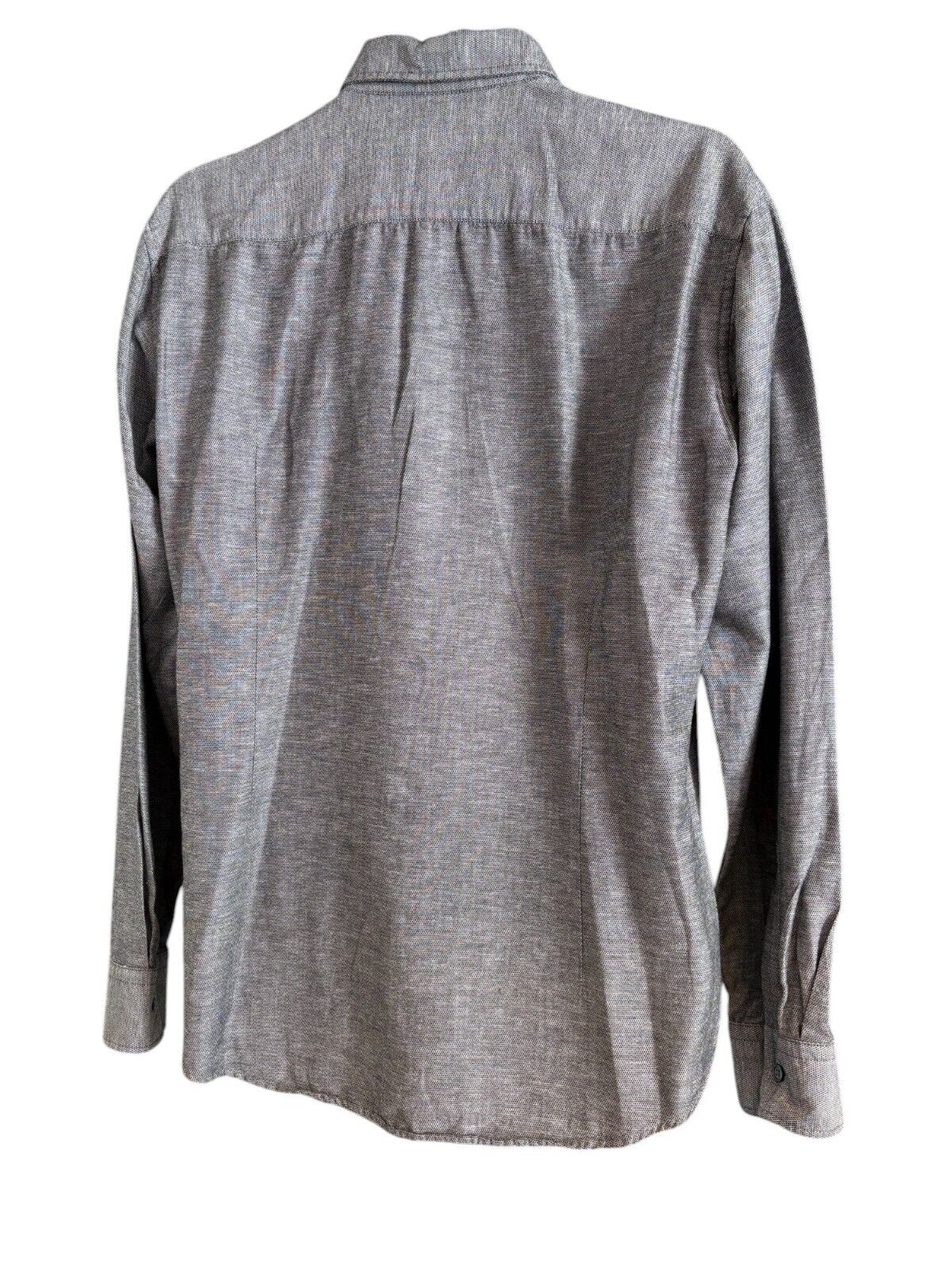 Pre Loved - Hugo Boss Long Sleeve Shirt - Slim Fit Cotton Linen (PL182)