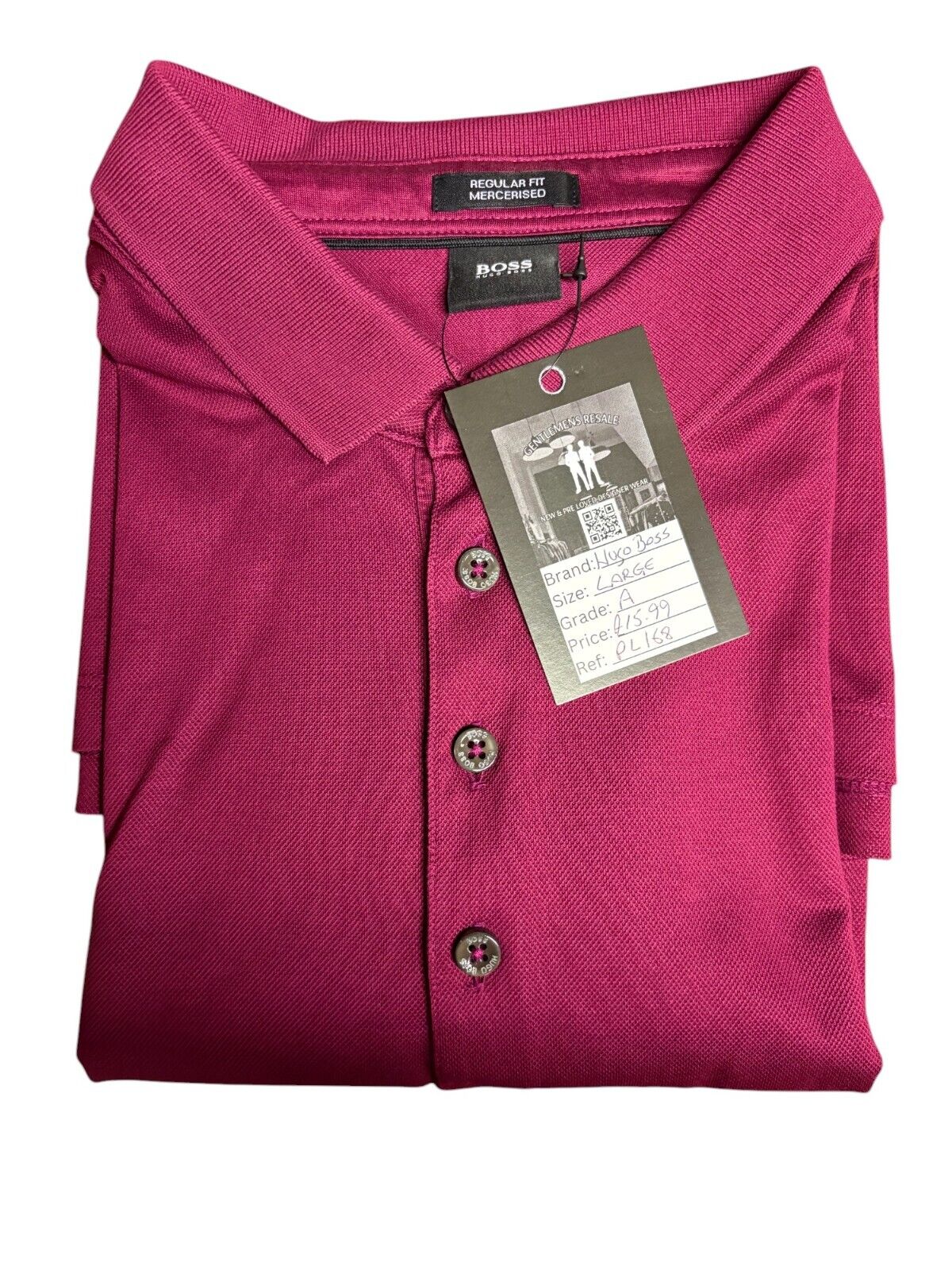 Pre Loved - Hugo Boss Mercerised Polo Shirt (PL168)