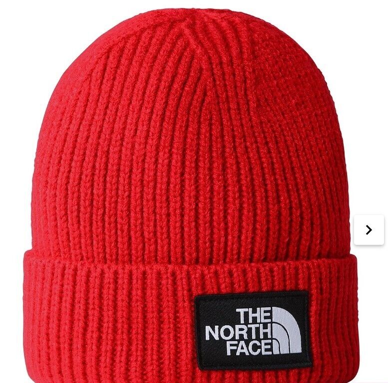 The North Face Logo Box Cuffed Beanie - Gentlemens Resale
