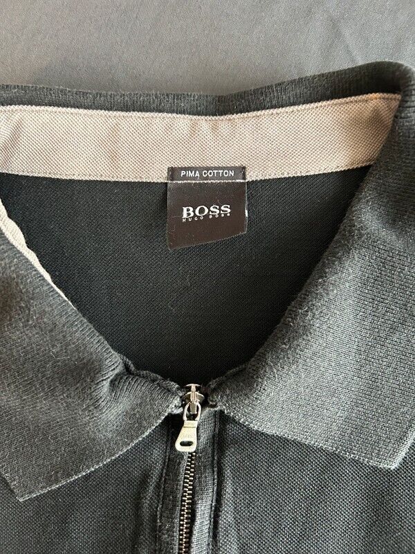 Pre Loved -Hugo Boss 1/4 zip Pima Cotton Polo Shirt (PL338)