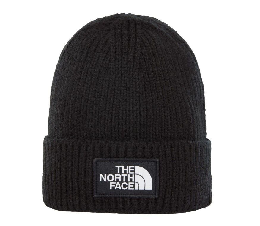 The North Face Logo Box Cuffed Beanie - Gentlemens Resale
