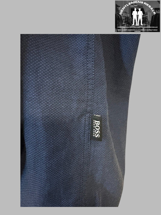 Pre Loved - Hugo Boss long sleeve shirt - Tailored Cotton Cashmire (PL107) - Gentlemens Resale