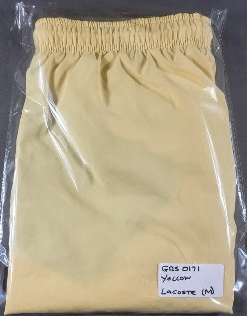 Lacoste Yellow Swim Shorts (M, Pre‑Loved)