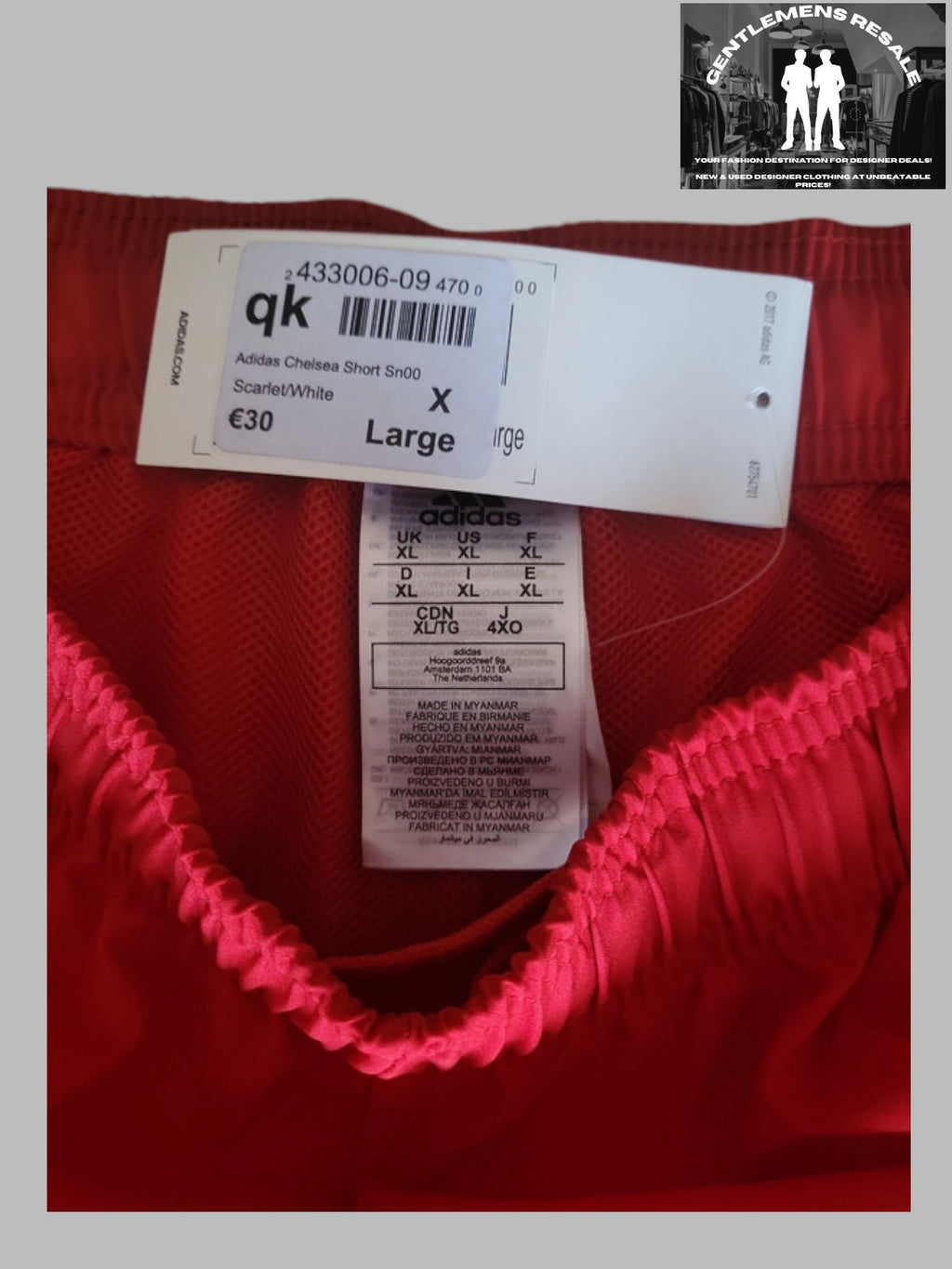 Adidas Chelsea 3 Stripe Shorts - 🆕 - Gentlemens Resale