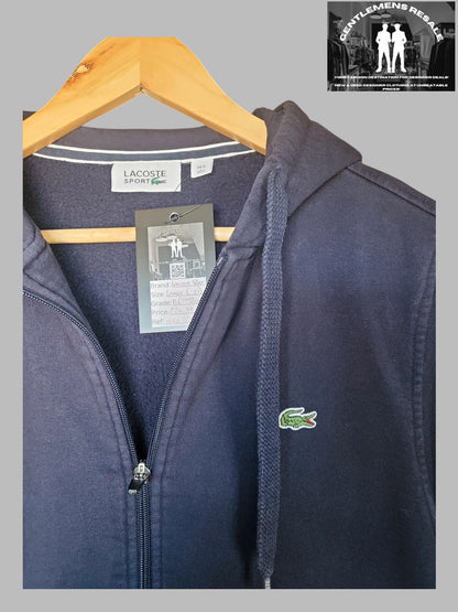 Lacoste Sport Full Zip Hoodie - GRS0041 - Gentlemens Resale