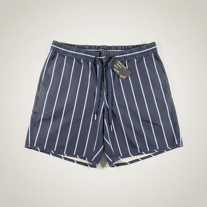 BOSS Kacey DS Shorts – Navy with White Stripes (New, Multiple Sizes) - Gentlemens Resale