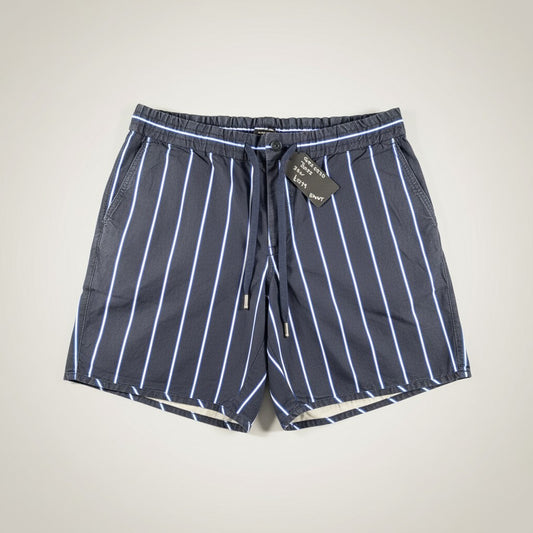 BOSS Kacey DS Shorts – Navy with White Stripes (New, Multiple Sizes) - Gentlemens Resale