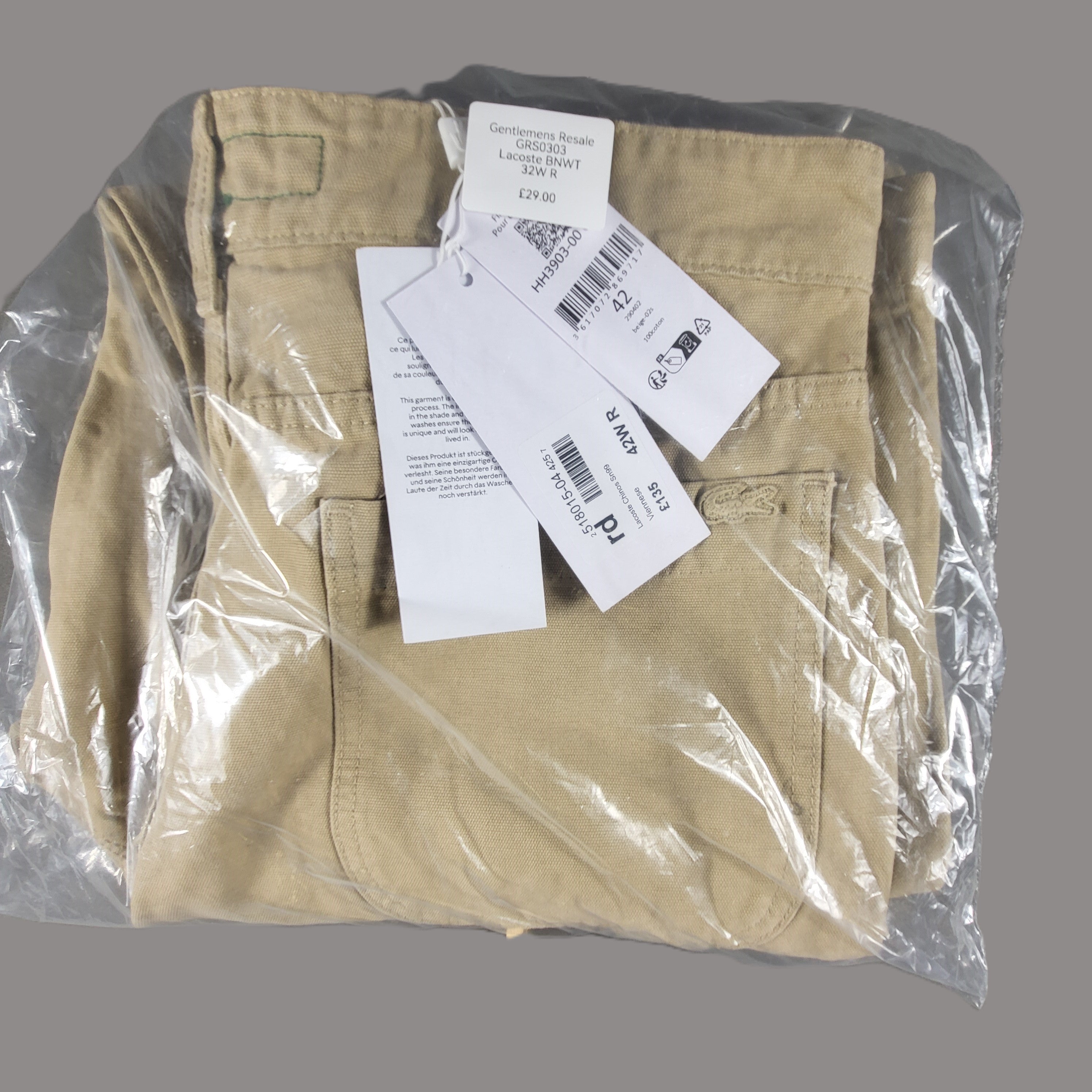 Lacoste Chinos - Gentlemens Resale