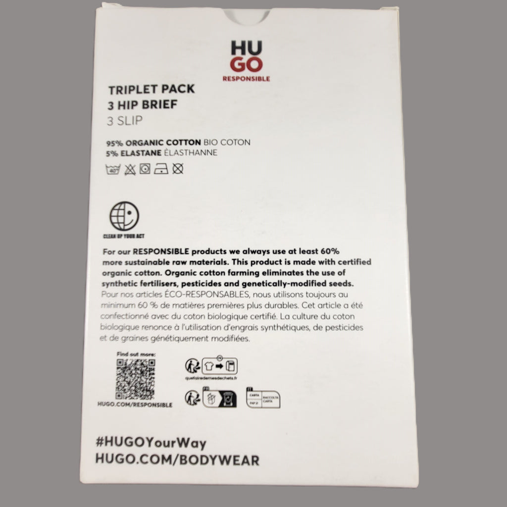 Hugo Hip  Briefs - 3 Pack - Gentlemens Resale