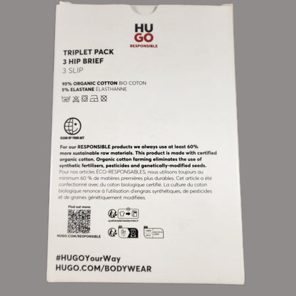 Hugo Hip  Briefs - 3 Pack - Gentlemens Resale