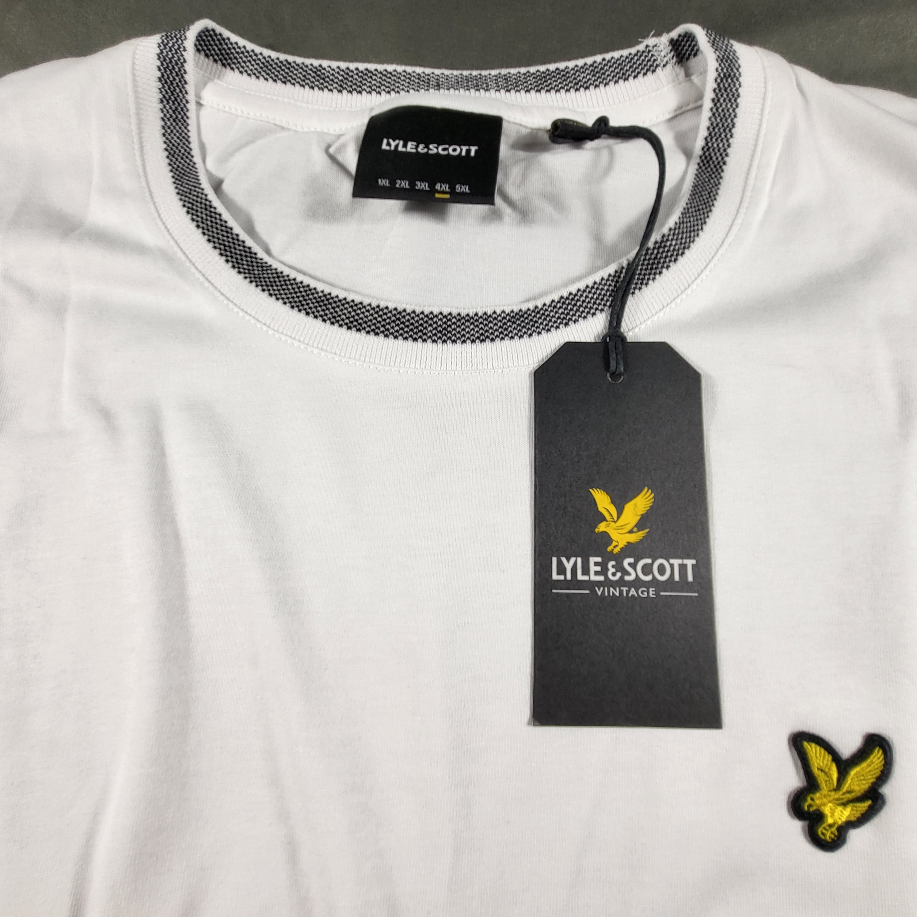 Lyle & Scott Birdseye Half Tip T-Shirt - Gentlemens Resale