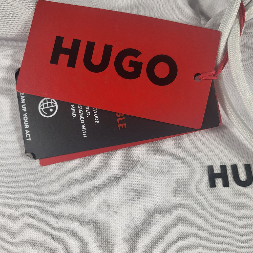 HUGO White Hoodie (XXL, New With Tags) - Gentlemens Resale
