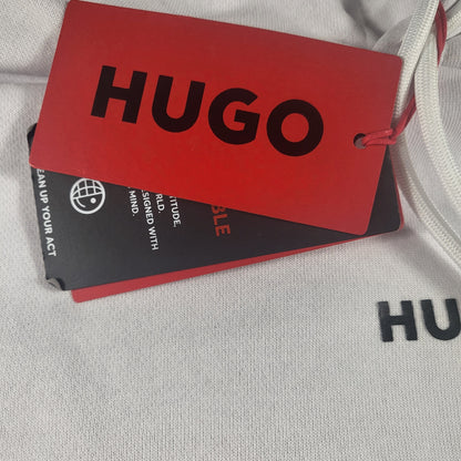 HUGO White Hoodie (XXL, New With Tags) - Gentlemens Resale