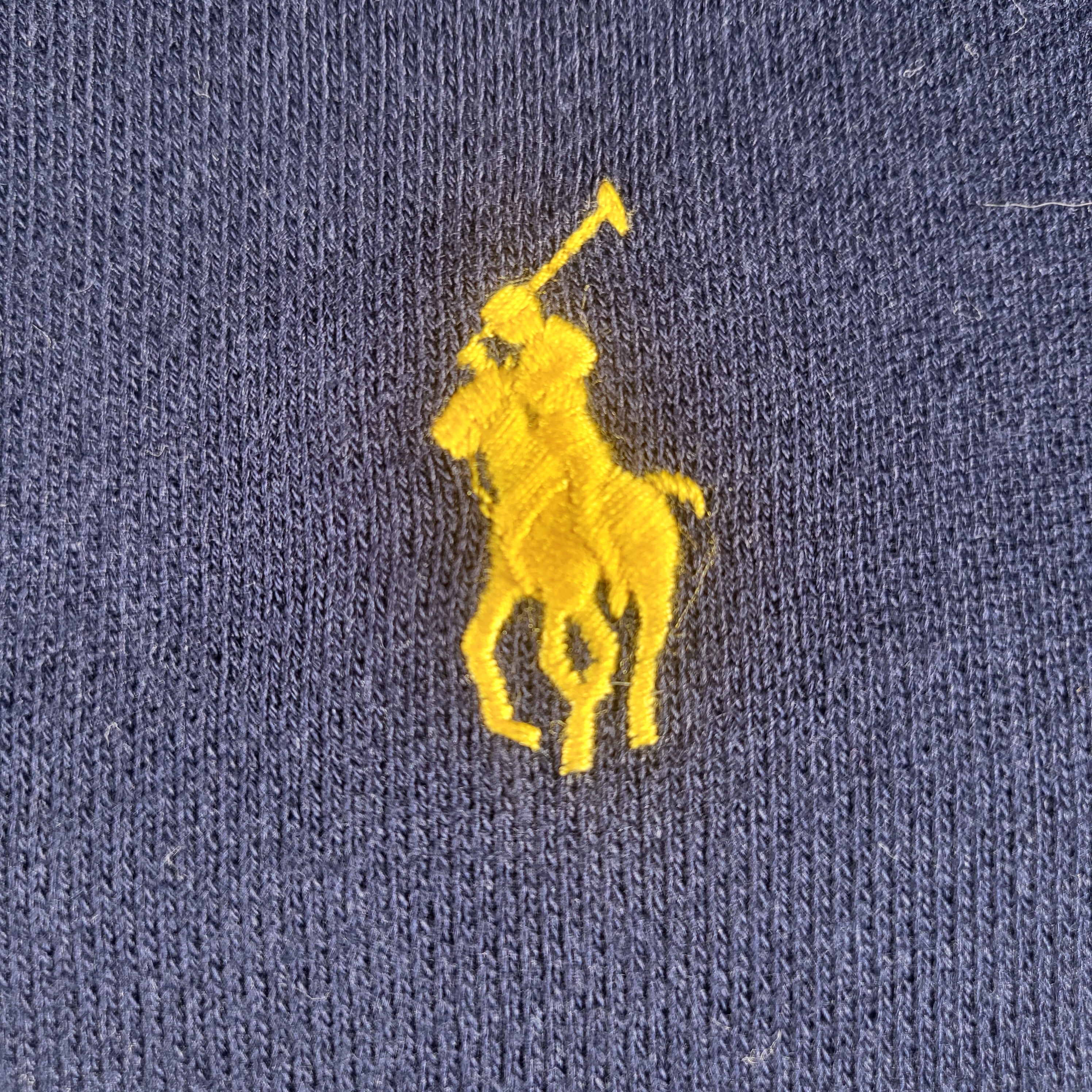Ralph Lauren Navy Sweatshirt (XL, Pre‑Loved Grade B, Yellow Badge) - Gentlemens Resale