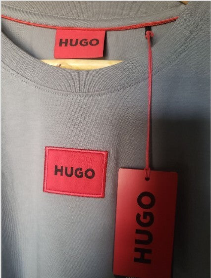 HUGO Crew Neck Diragolino T Shirt - Gentlemens Resale