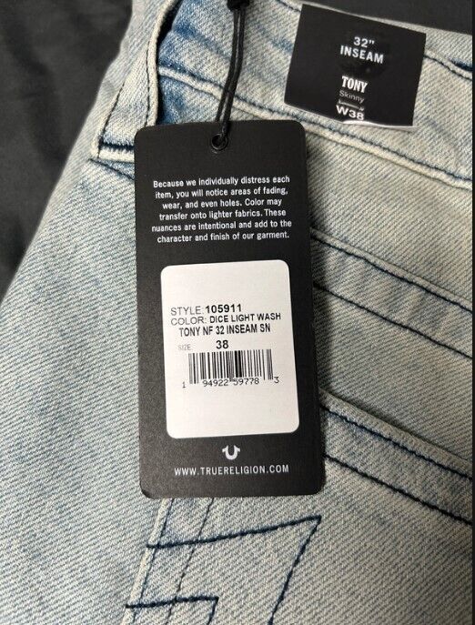 True Religion Tony Skinny Jeans - Gentlemens Resale