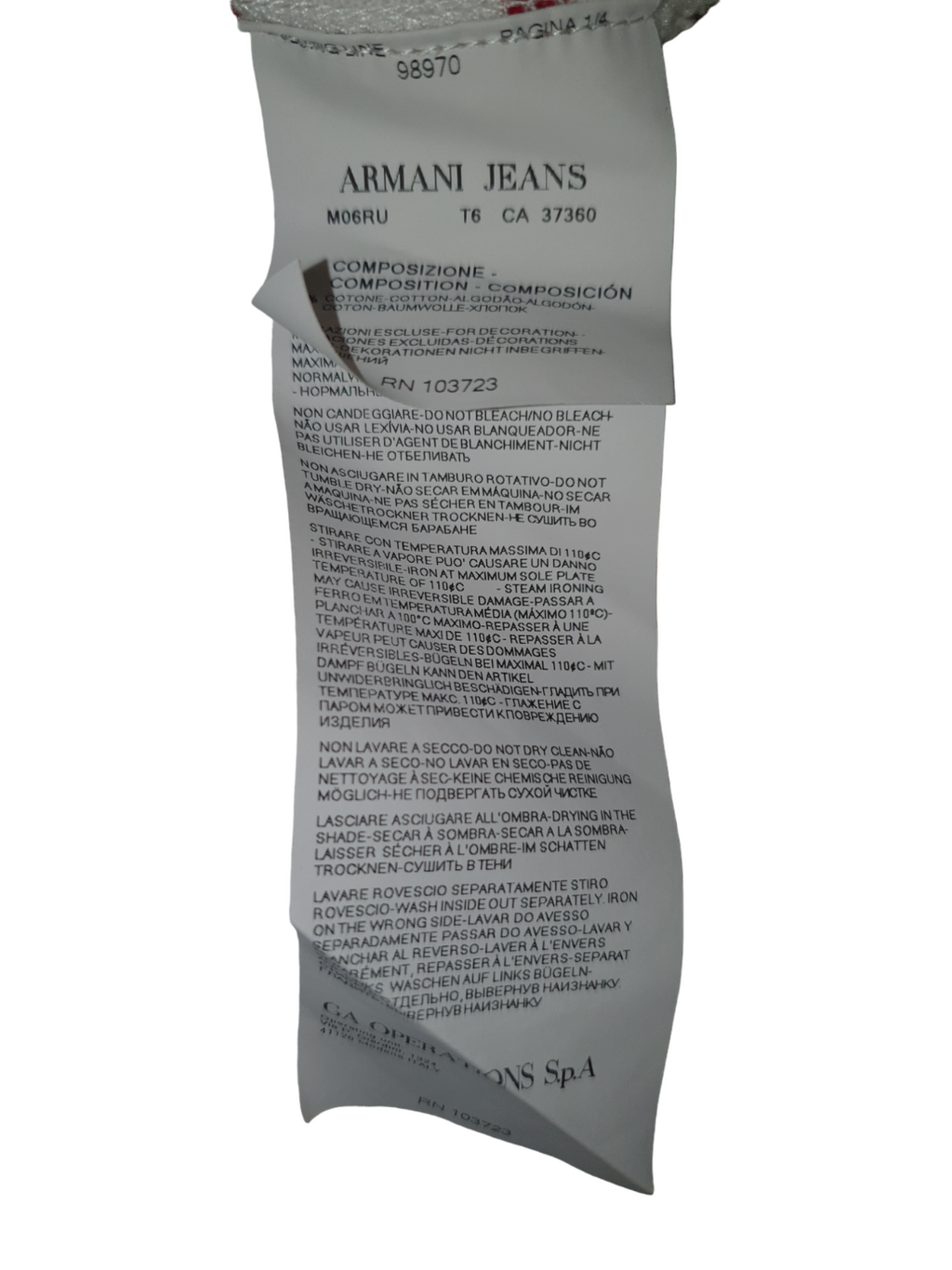 Pre-Loved Armani short sleeve polo shirt (PL164) - Gentlemens Resale