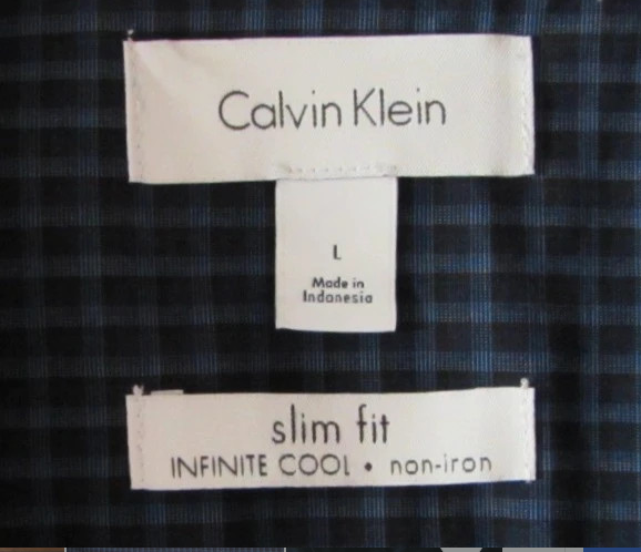 Pre Loved - Calvin Klein Long Sleeve Smart Check Shirt - PL155 - Gentlemens Resale