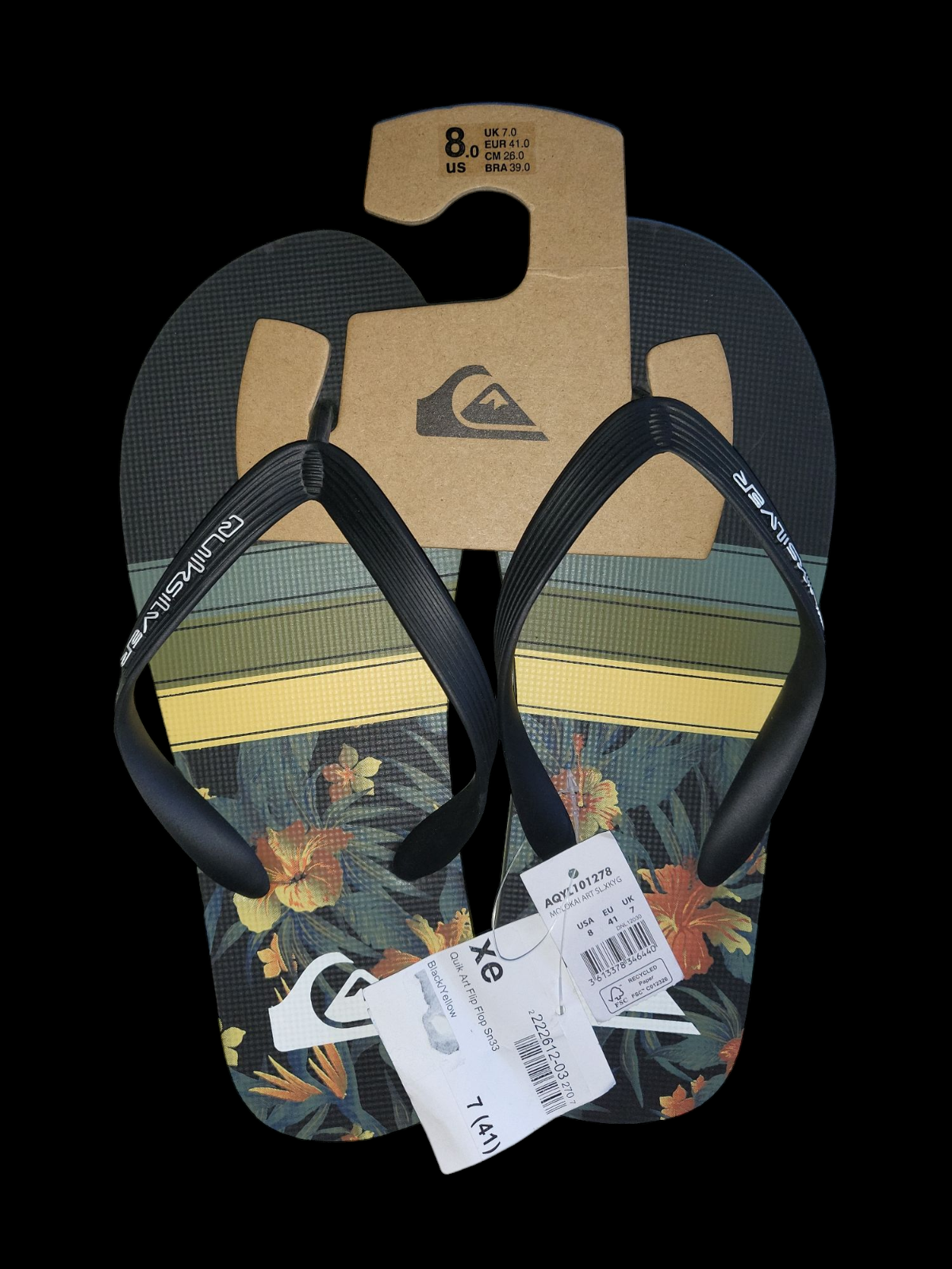 Quicksilver Flip Flops Size 7 - Gentlemens Resale