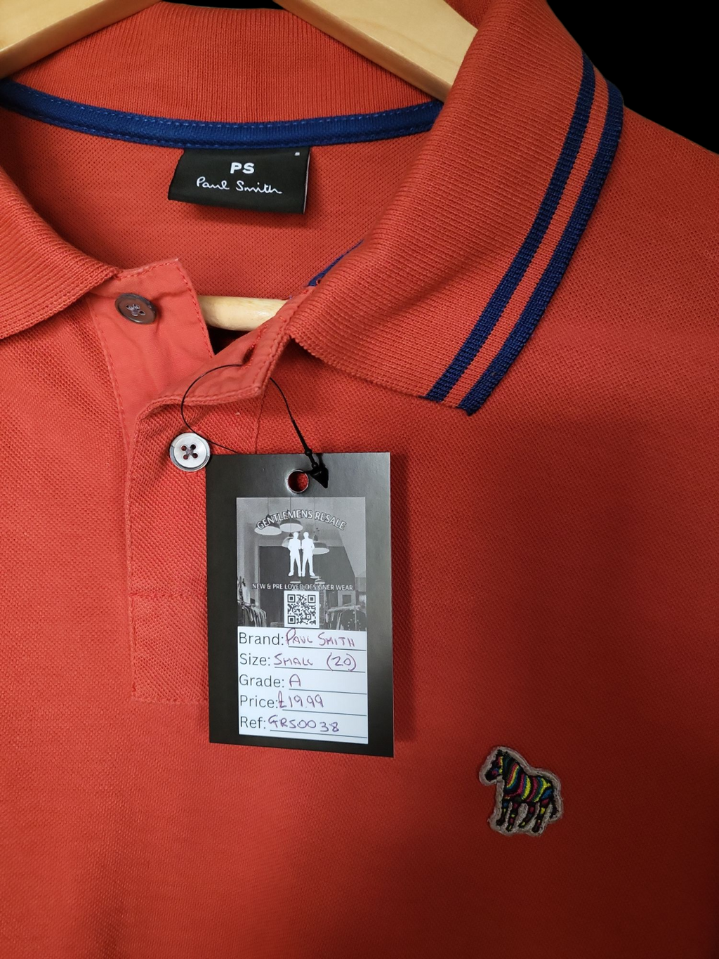 Pre-Loved Paul Smith polo Small (GRS0038) - Gentlemens Resale