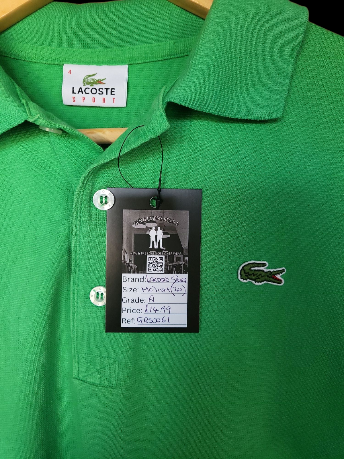 Pre-Loved Lacoste Sport polo Medium (GRS0061)