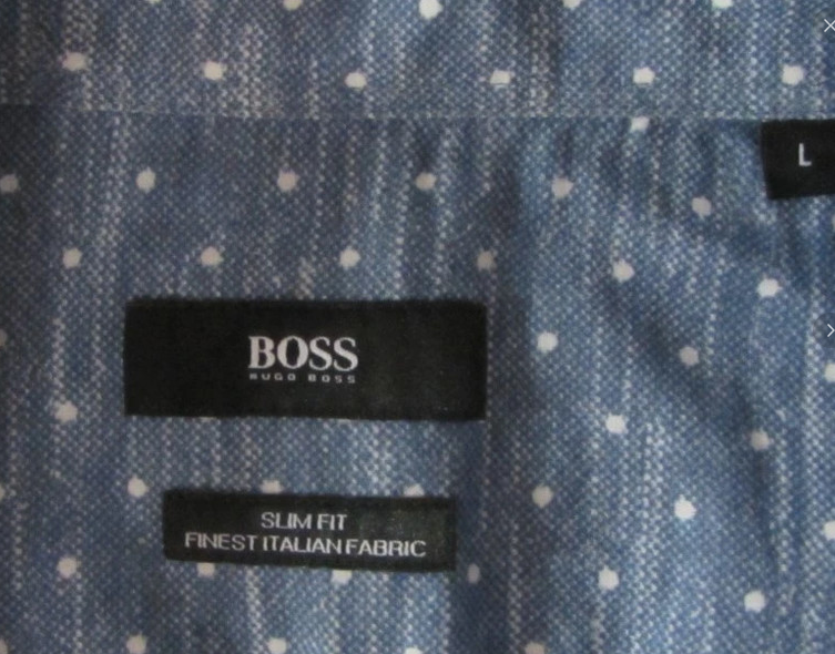 Pre Loved - Hugo Boss Long Sleeve Slim Finest Italian Fabric Shirt (PL176) - Gentlemens Resale