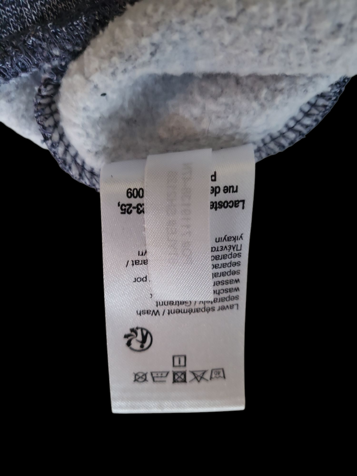 Pre-Loved Lacoste Hoodie - GRS0045