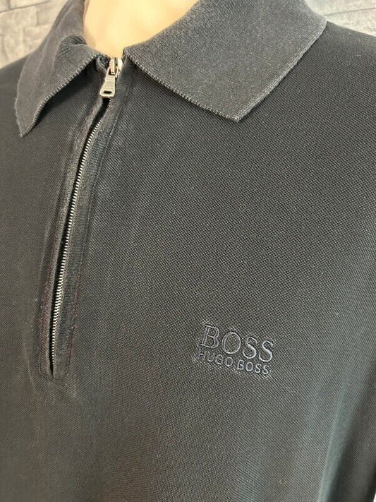 Pre Loved -Hugo Boss 1/4 zip Pima Cotton Polo Shirt (PL338)