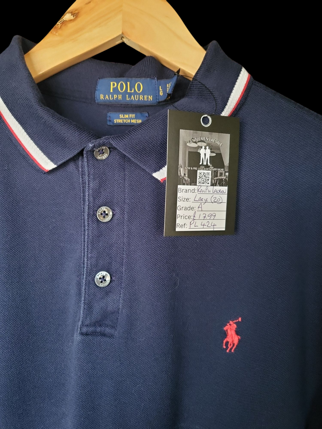 Pre-Loved Ralph Lauren Slim fit Polo - PL424 - Gentlemens Resale
