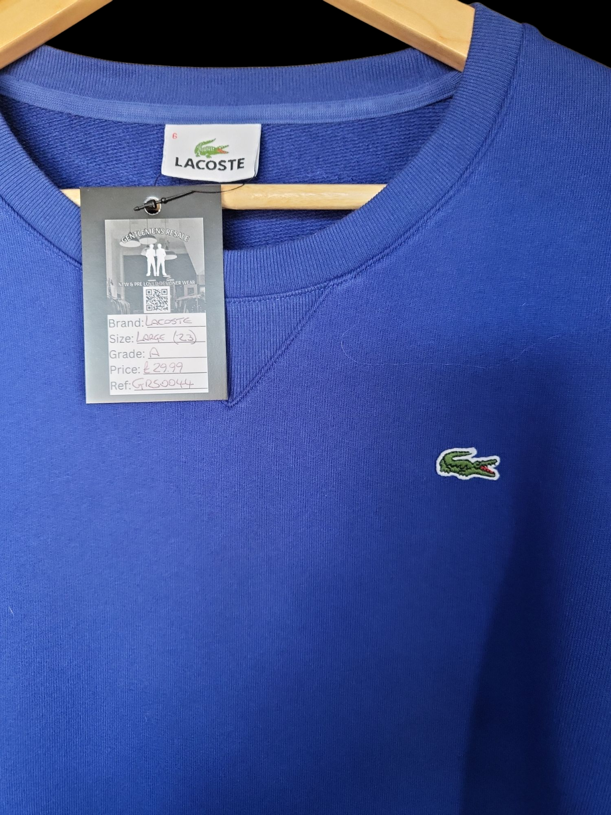 Pre-Loved Lacoste Sweatshirt Large GRS0044