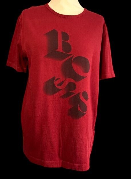 Pre-Loved Boss Dark Red T-Shirt (PL323) - Gentlemens Resale