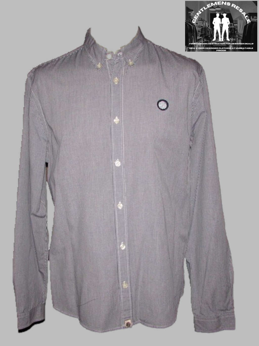 Pre Loved - Pretty Green Long Sleeve Check Shirt (PL141) - Gentlemens Resale