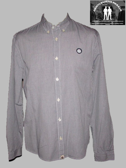 Pre Loved - Pretty Green Long Sleeve Check Shirt (PL141) - Gentlemens Resale