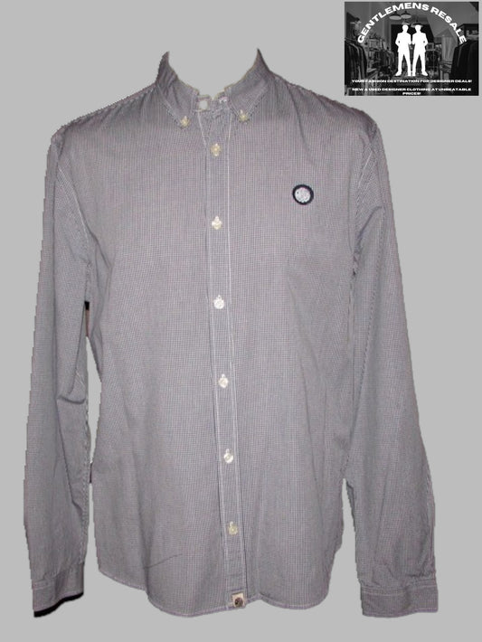 Pre Loved - Pretty Green Long Sleeve Check Shirt (PL141)
