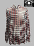 Pre-Loved Fred Perry long sleeve check shirt (PL142) - Gentlemens Resale