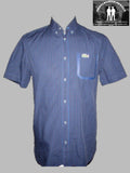 Pre Loved - Lacoste short sleeve check shirt with breast pocket (PL94) - Gentlemens Resale