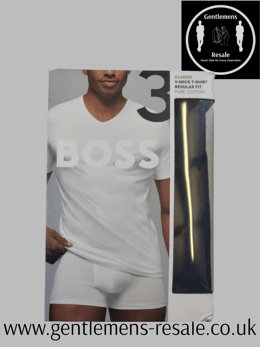 BOSS Bodywear 3 pack T-Shirts - Gentlemens Resale