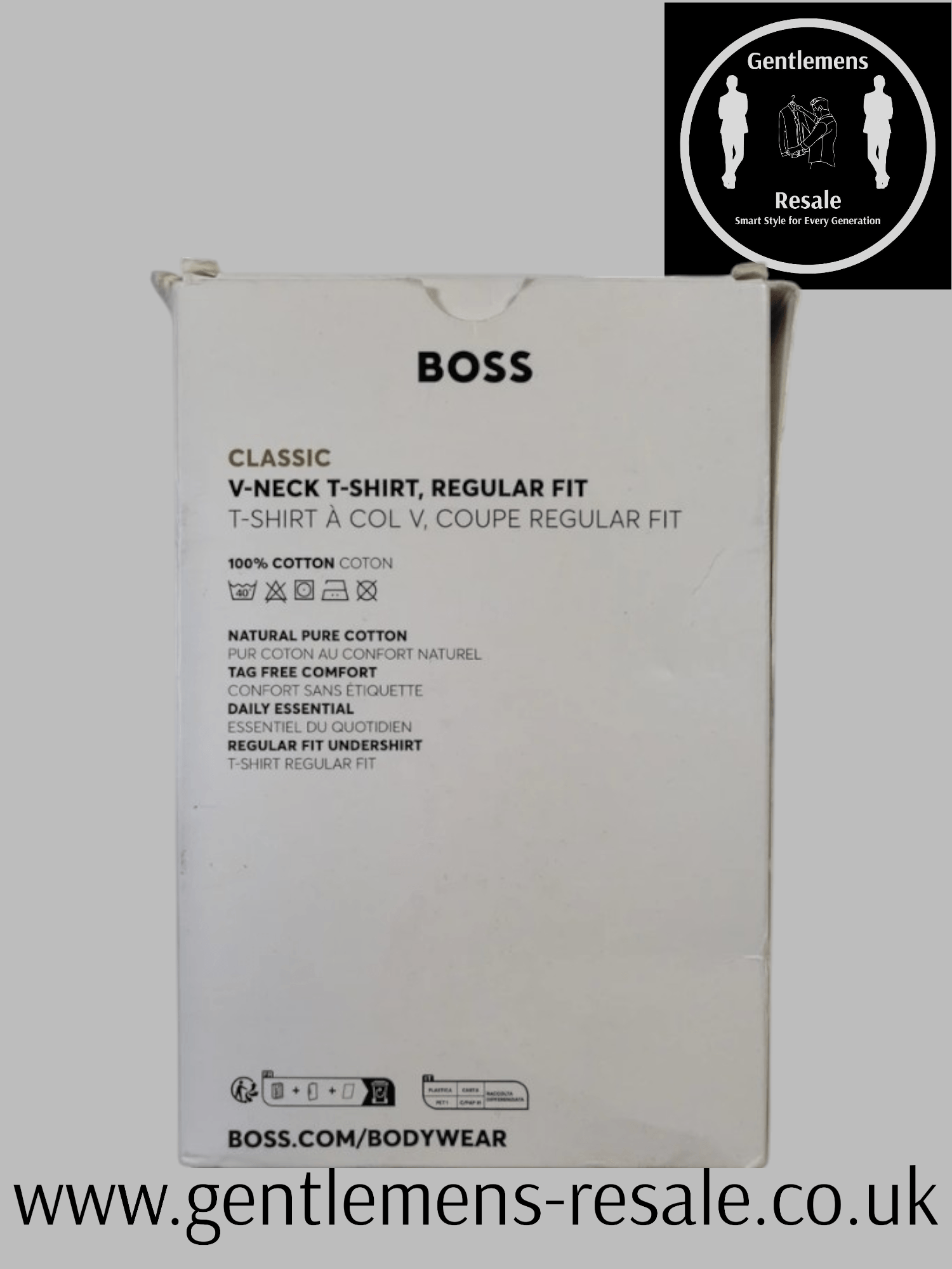 BOSS Bodywear 3 pack T-Shirts - Gentlemens Resale