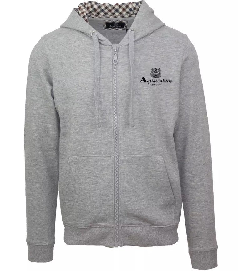 Aquascutum Zip Up Hoodie - Gentlemens Resale