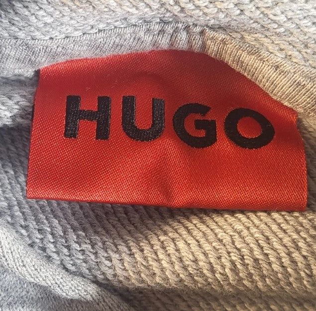 HUGO Grey Hoodie (Pre‑Loved, Size M) - Gentlemens Resale