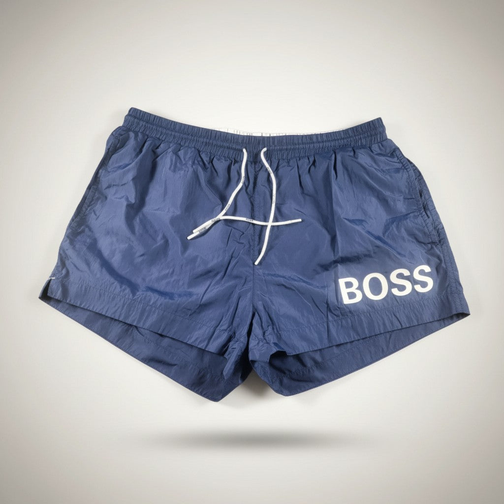 BOSS Navy Swim Shorts (XXL, Pre‑Loved)