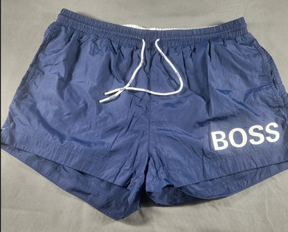BOSS Navy Swim Shorts (XXL, Pre‑Loved)