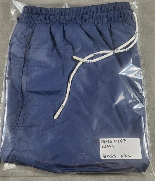 BOSS Navy Swim Shorts (XXL, Pre‑Loved)