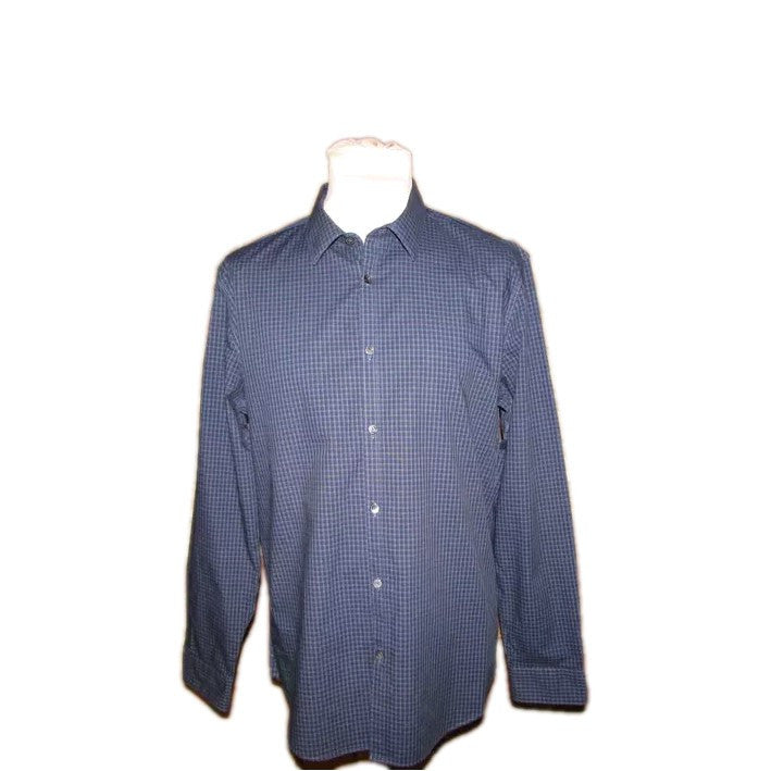 Pre Loved - Calvin Klein Long Sleeve Smart Check Shirt - PL155 - Gentlemens Resale